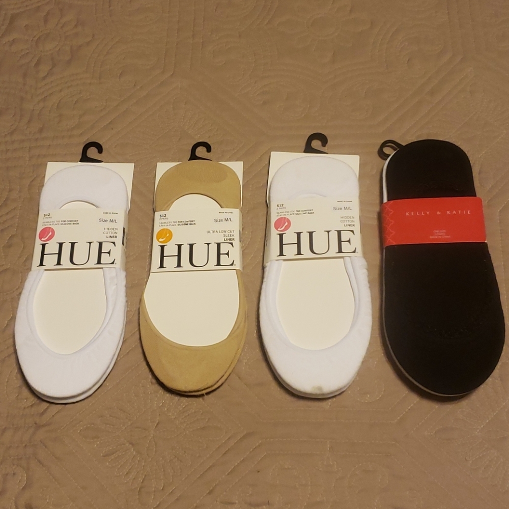 Hue/Kelly & Katie No Show Liner Socks 9 Pr